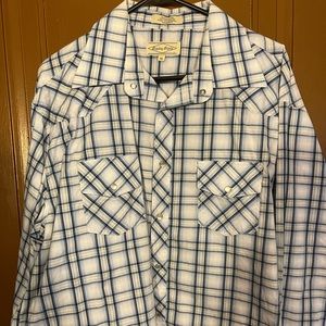 Eighty eight XL long sleeve button up dress shirt pearlesque snap buttons